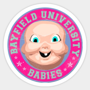 Bayfield University Babies Sticker